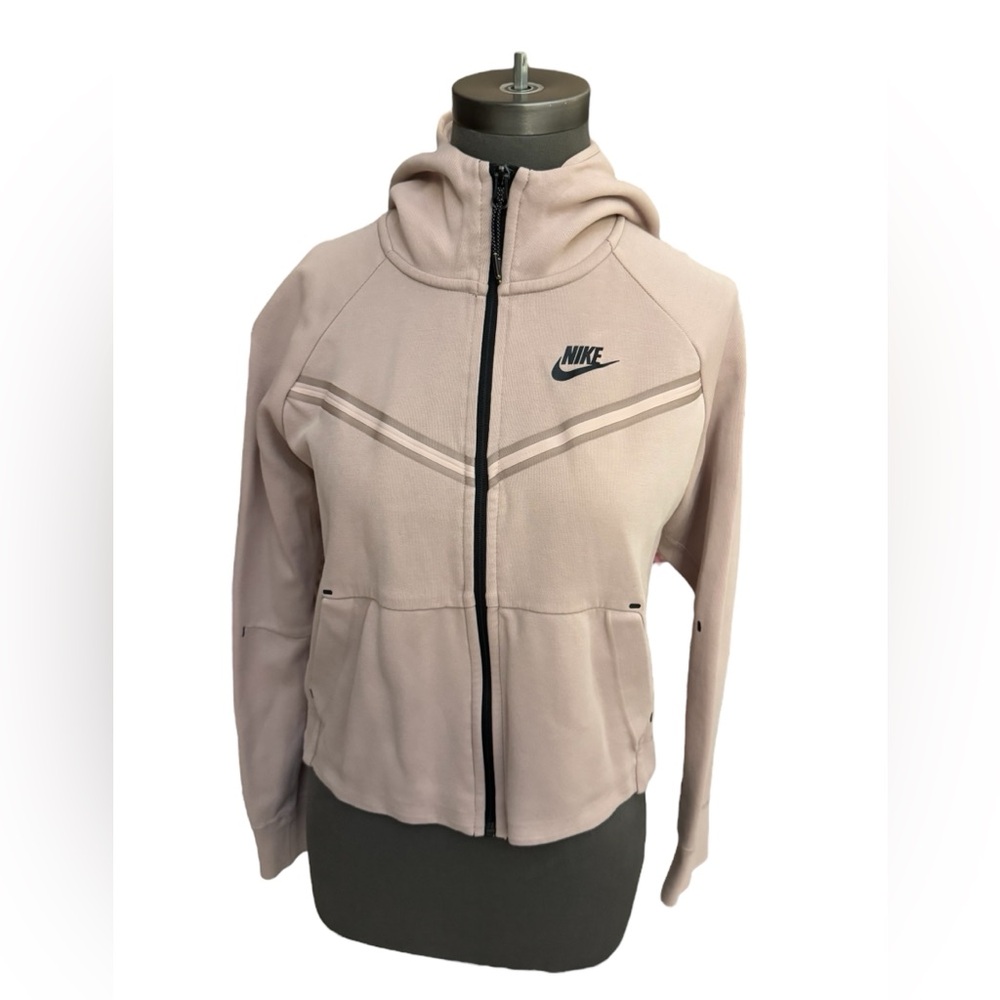 Nike Tech Fleece Full Zip Hoodie Jacket Women's XS Dusty Pink - Picture 2 of 12